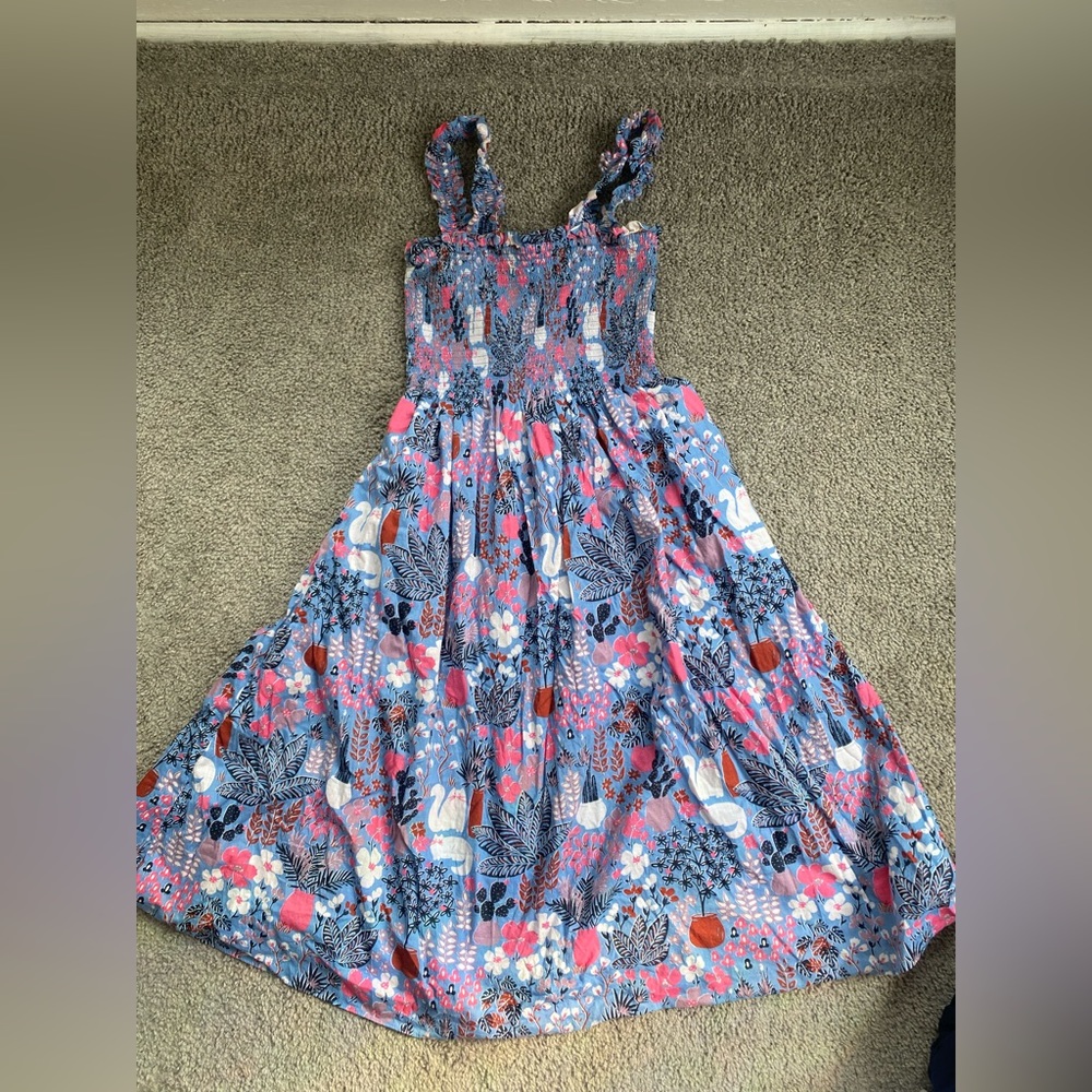 Kate Spade Smocked Midi Dress- size L
